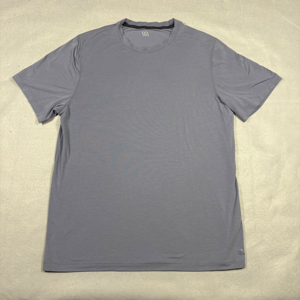 VRST Mens Performance Short Sleeve T-Shirt Blue Gray Size Medium RN104141